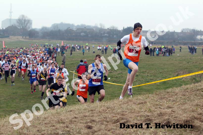 Senior Men's start, North East Harrier League, Wrekerton, Gateshead.